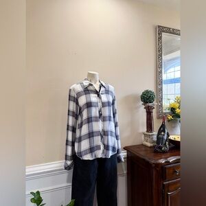 Michael Stars Plaid Button-Up Shirt